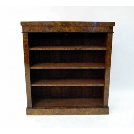 Rekonstruierter antiker Victorian Nussbaum Bücherregal