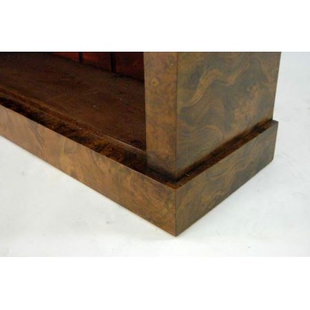 Rekonstruierter antiker Victorian Nussbaum Bücherregal