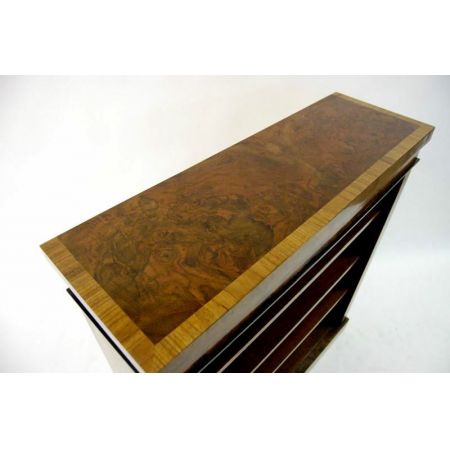 Rekonstruierter antiker Victorian Nussbaum Bücherregal