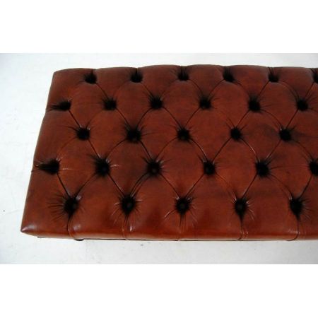  „William IV“ Mahagoni Leder Sitzbank