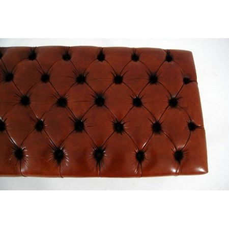  „William IV“ Mahagoni Leder Sitzbank