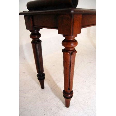 Antike Victorian / William IV rekonstruierte Mahagoni-Bank