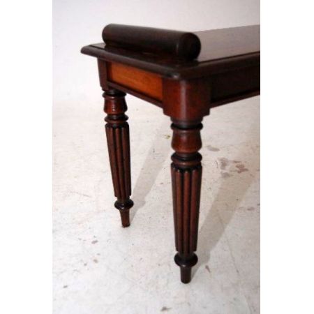 Antike Viktorianische Mahagoni-Bank