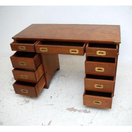 Antiker Mahagoni Schreibtisch Holzschreibtisch Büroschreibtisch