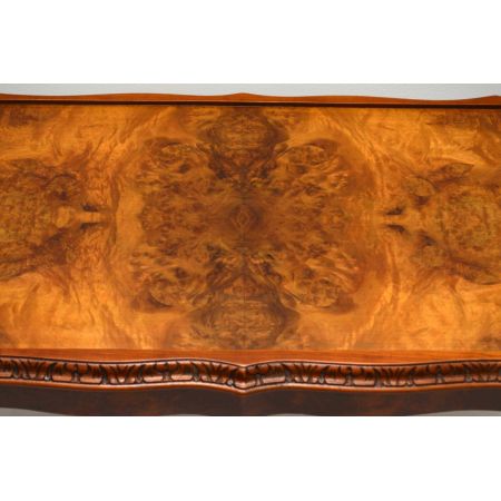 Antike Queen Anne Style Nußbaum Coffee Table