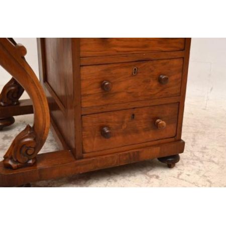 Seltener Nussbaum Davenport Desk Schreibtisch 