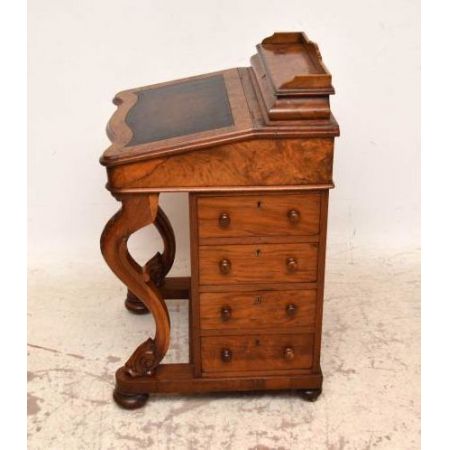 Seltener Nussbaum Davenport Desk Schreibtisch 