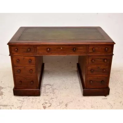  Originaler victorianischer Schreibtisch  Pedestal Desk 