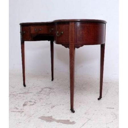 SDamenschreibtisch Mahagony mit Lederplatte Original edwarian 