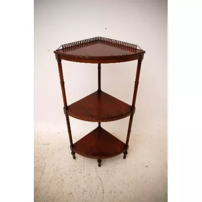  Mahogani Corner Stand  Original handpoliert 