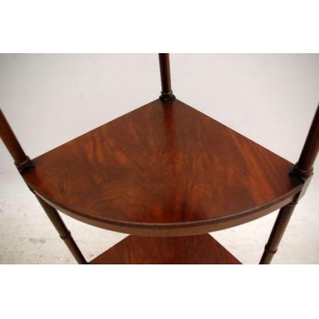  Mahogani Corner Stand  Original handpoliert 