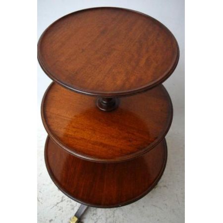 Etagenständer rund aus Mahagoni  Dumpwaiter 