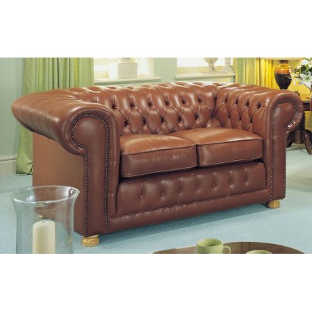 "Dale" 2-Sitzer Schlafsofa Original englisches Chesterfield Schlafsofa (Matratze: 95cm)