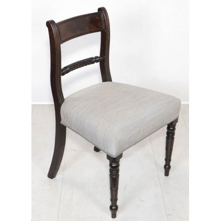 Antikes Regency Stuhl-Paar aus Mahagoniholz