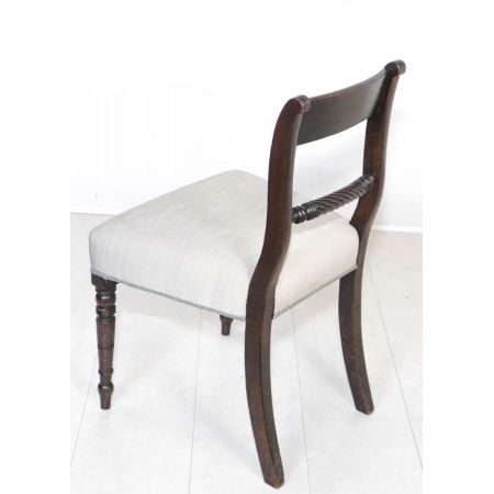 Antikes Regency Stuhl-Paar aus Mahagoniholz