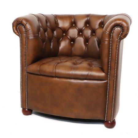 Chestefield Ledersessel, Original englischer "Diana" Buttonseat