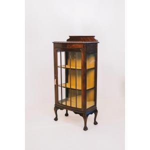 Edwardian China Cabinet, Display Cabinet, Glasschrank, Vitrine ca. 1910