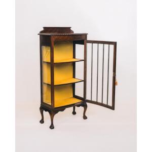 Edwardian China Cabinet, Display Cabinet, Glasschrank, Vitrine ca. 1910