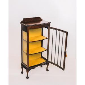 Edwardian China Cabinet, Display Cabinet, Glasschrank, Vitrine ca. 1910