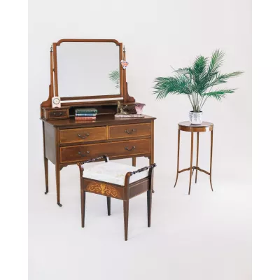 Antik Edwardian Dressing Table, Spiegelkommode, ca. 1910, Mahagoni