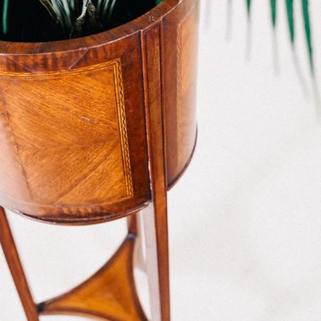 Mahagoni Blumenständer, Antique Plant Stand King Edward VII