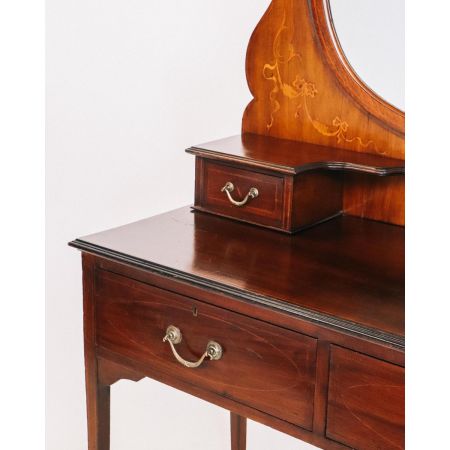 Antik Edwardian Schminktisch, Kommode mit Spiegel, Dressing Table