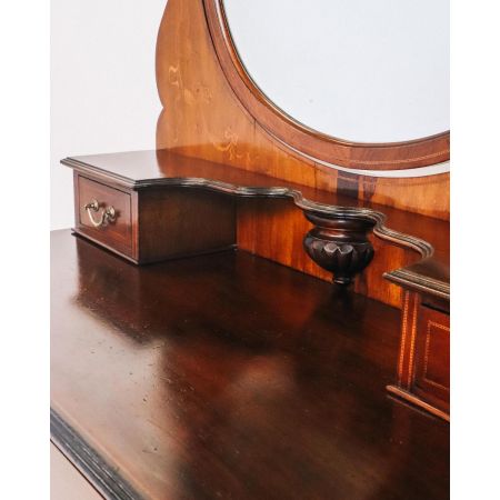 Antik Edwardian Schminktisch, Kommode mit Spiegel, Dressing Table