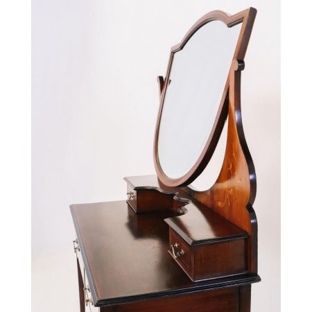 Antik Edwardian Schminktisch, Kommode mit Spiegel, Dressing Table