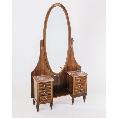 Antik Edwardian Spiegelkommode, Dresser, Standspiegel, ca.1910