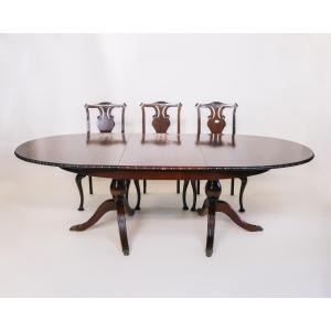 Georgian Style Dining Table, Esstisch mit zusätzlicher Einlegeplatte