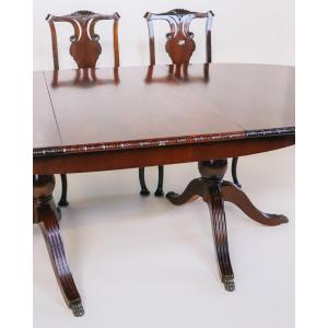 Georgian Style Dining Table, Esstisch mit zusätzlicher Einlegeplatte