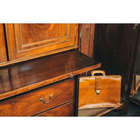 Antiker Viktorianischer Kleiderschrank aus Mahagoni