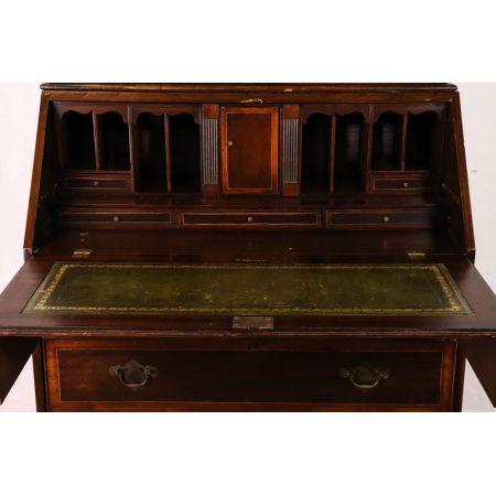 Antiker Mahagoni victorian Aufsatzsekretär aus Massivholz, Bureau Bookcase mit Regency Verglasung