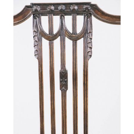 Ein Paar viktorianische Stühle mit Ledersitz im Regency Stil