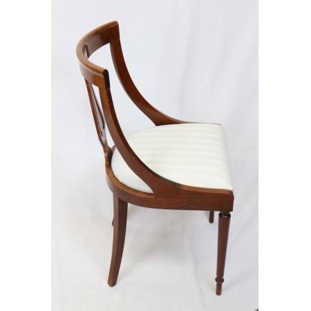 Einzelner Mahagoni Esszimmerstuhl, sofort lieferbar