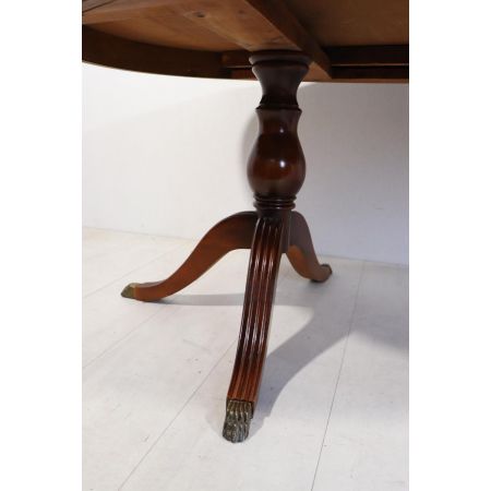Eleganter ausziehbarer Esstisch - D-End Table / Two Pillar Table - in Mahagoni, englisch