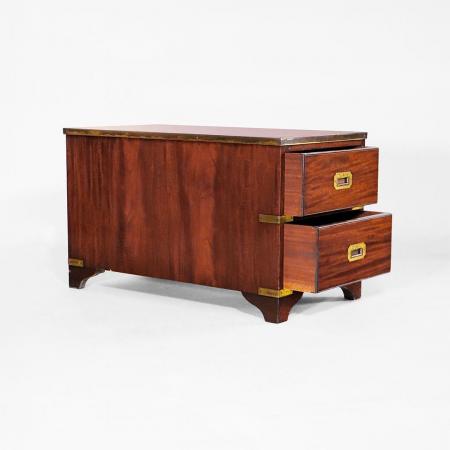 Antike Military Kommode aus Mahagoni – Handgefertigt im 19. Jahrhundert mit typischen Marinegriffen