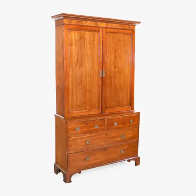 Hepplewhite Stil Bücherschrank antik Mahagoni – englischer Bookcase ca. 1880