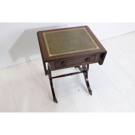 Englischer Drop Leaf Harp Table, vergrößerbarer Beistelltisch