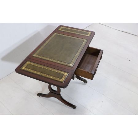 Englischer Drop Leaf Harp Table, vergrößerbarer Beistelltisch
