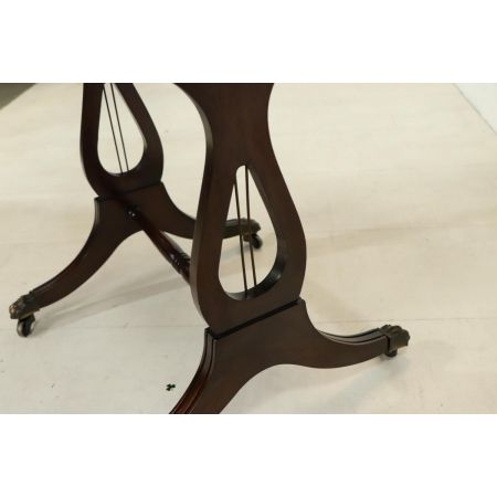 Englischer Drop Leaf Harp Table, vergrößerbarer Beistelltisch