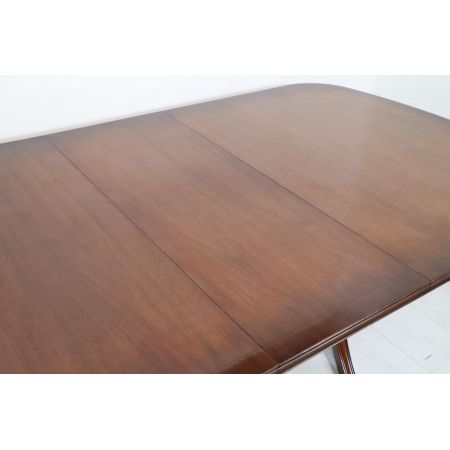 Englischer Mahagoni D-End Dining Table / Esstisch, ausziehbar