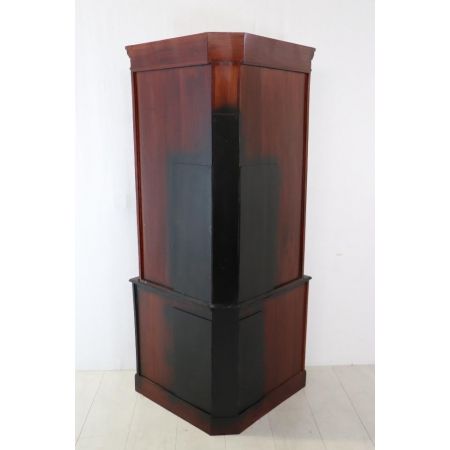 Englischer Mahagoni Eckschrank mit Verglasung im Regency Stil - sofort lieferbar