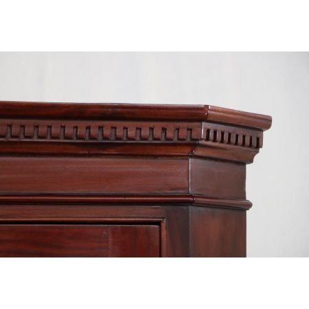 Englischer Mahagoni Eckschrank mit Verglasung im Regency Stil - sofort lieferbar