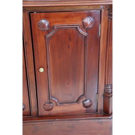 Englischer Mahagoni Eckschrank mit Verglasung im Regency Stil - sofort lieferbar