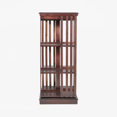 Dreistöckiges drehbares Bücherregal aus Mahagoni – Englisches Revolving Bookcase