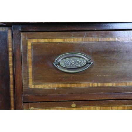 Englisches Breakfront Bookcase im Regency Stil, in Mahagoni