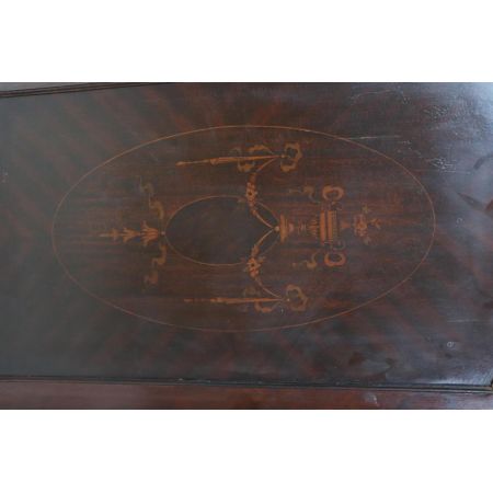 Englisches Breakfront Bookcase im Regency Stil, in Mahagoni