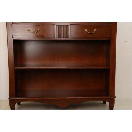 Bücherregal im Queen Anne Stil, in Mahagoni