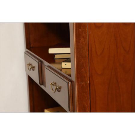 Bücherregal im Queen Anne Stil, in Mahagoni